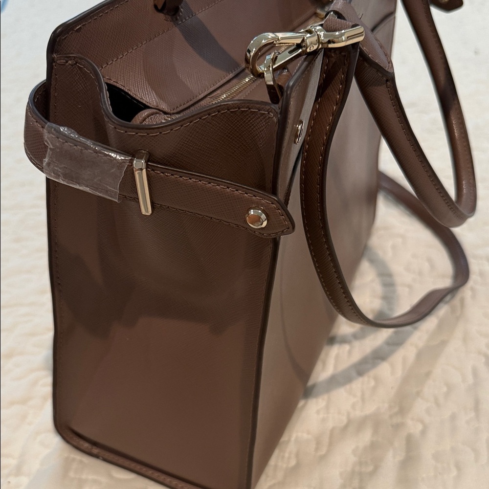 NWOT Kate Spade Chocolate Brown Satchel - Picture 3 of 9